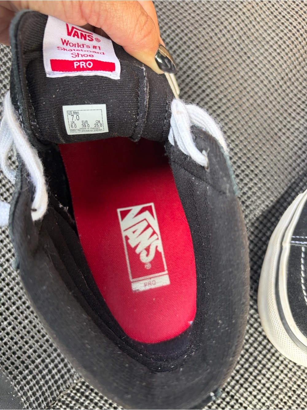 Vans Black and White Kids High-Top Sneakers - Picture 2 of 7